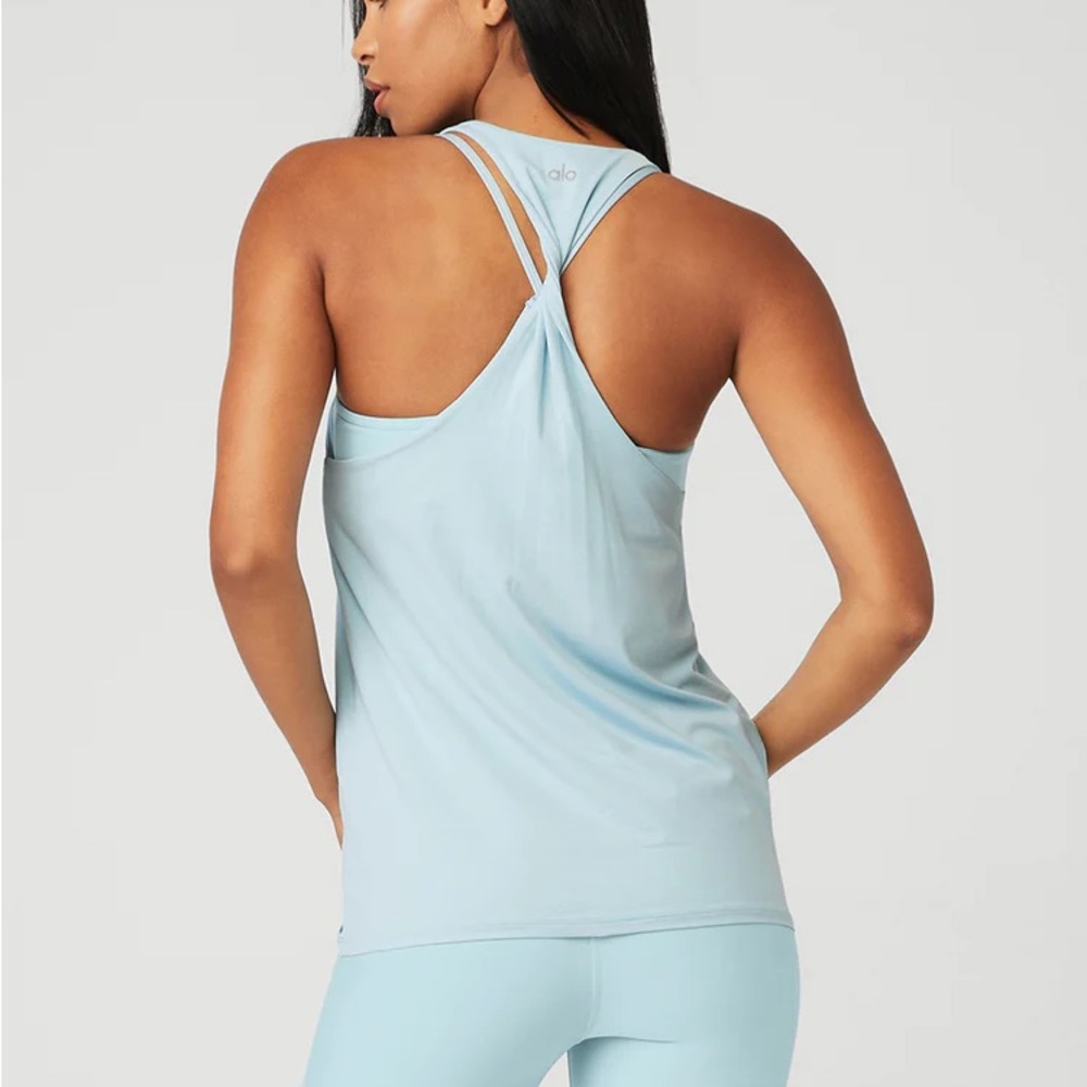 Don’t Get it Twisted Tank - Chalk Blue